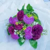 Decorative Flowers Pink Silk Hydrangeas Artificial Wedding For Bride Hand Blooming Peony Fake White Home Decoration