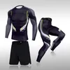 Löpning sätter män snabb torr kamouflage mäns komprimering sport kostymer mager tights kläder gym rashguard fitness sportkläder