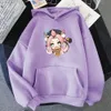 Anime Hoodie Genshin Impact Hot Game Diona Cute Print New Winter Clothes Women Oversized Sweatshirt Kawaii Cartoon Pockets