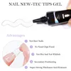 Nail Art Kits MEET ACROSS 10g Tec Tips Gel Set Lamp Manicure For Fake Nails Adhesive French Extension Polish