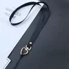 cellphone Strap Charm For Women Men Vintage Striped Lovely Heart Buckle Phone Lanyard Anti-lost Chain Hanging Neck Rope For Working Card Badge Keychain