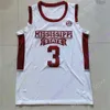 NIK1 2021 NOVO NCAA College Mississippi State Basketball Jersey 3 D.J. Stewart Jr. Tamanho S-3xl Black White