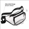 Waist Bags Fanny Pack Pvc Clear Sport Waterproof Bag Stadium Appd Purse Transparent Adjustable Belt Travel Otlch