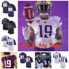 SJ NCAA College Jerseys Washington Huskies 25 Burr-Kirven 25 Sean McGrew 26 Salvon Ahmed 28 Newton 3 Jake Browning 3 Molden Custom Football