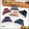 Hair Clips Barrettes Frosted Texture Keel Clamp Hair Clips Large Headdress Grip Ladies Simplicity Curling Hairpin Ornaments 1 7Bf Y2 Dhdhw