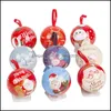 Party Decoration CM Christmas Tree Decor Ball Candy Jar Storage Xmas Hanging Balls Ornament Kids Gift Party Partyparty Drop Delivery 2 DHHFI