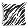 Pillow Leopard Print Polyester Square Cover Car Sofa Office Chair Pillowcase Simple Home Decoration Ornaments