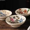 Soap Dishes European Style Flower Pattern Ceramic Dish Watch Storage Portable Home El Bathroom Toilet Decorations Accessories