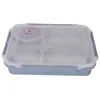 Servis upps￤ttningar bento box rostfritt st￥l l￤cks￤ker pall soppa sk￥l container skola bordsartiklar