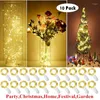 Strings 200 Leds 10 Pcs 3 ColorFairy String Lights For Garden Patio Pathway Decor Outdoor DIY Party Wedding