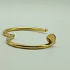 Braccialetti Bangle Braccialetti Placcato oro 18 carati Placcato argento 925 Acciaio inossidabile Lettera di cristallo Amanti Regalo Polsino per le donne Compleanno