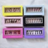 False Eyelashes Customize Eyelash Packaging Wholesale Bulk 25mm Pink Lashes Case Glitter Diamond Package Custom Logo Lash/Nail Box