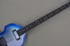 4 stringhe blu elettrico bass chitarra con la tastiera di palline baciate bianca perla pu￲ essere personalizzata