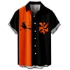 Camisas casuales para hombres Rodeo Hombres Camisa de manga floral para hombre Botón para hombre Pijama Impreso Camiseta de capas para correr