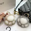 Plush Keychains Women Cat Claw Faux Fur Key Chain Charm Fashion Plush Bear Paw Car Keychain Bag Pange Party Gift Jewelry 220923