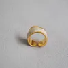 Wedding Rings Original Irregular Gold Ring Modelling Of Bread Heavy Manual Enamel Adjustable Open For Women Fashion Jewelry Bijoux