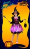 2022 Fashion Children's Halloween Costume Dresses Girl Cos Party Show Witch Princess Dress Little Kids Clothing Lights