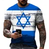 Outdoor Tshirts Australia Wielka Brazylia Brazylia Izrael Rosja flaga T Shirt Men 3D Print Tshirt Wzór mody z krótkim rękawem