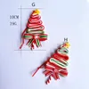 DHL Christmas Tree Decoration Ornament Simulated Soft Clay Lollipop Red White Candy Cane Tree Pendants Xmas 2023 Decor For Home B0927