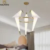 مصابيح قلادة الطيور الحديثة مصباح مصباح أضواء الثريا الإضاءة LED LED Hanglamp Loft Decor Tiptures غرفة المعيشة