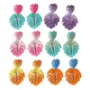 New Love Heart Star Hoop Drop Dangle Earrings Sets for Women Girls Multicolor Cute Leaf Boho Hypoallergenic Colorful Chain Ear Rings Holiday Beach Jewelry Wholesale