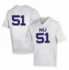 Camisetas universitarias de la NCAA Northwestern 8 Kyric McGowan 10 TJ Green 12 JJ Jefferson 19 Riley Lees 20 Sj hn Moten IV Fútbol personalizado cosido
