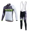 2023 Pro Mens Green Mark Winter Cygring Jersey Set Long Sleeve Mountain Bike Cycling Clothing 통기성 MTB 자전거 의류 착용 슈트 B35