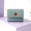 CH01 designer wallets women's and men's Camellia caviar series genuine leather fashion wallet card Holders small and simple buckled diamond purse for woman