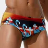 Men's Swimwear 2pcs Summer Sexy Men Swimming Briefs Low Waist Swimsuit Fashion Male Quick Dry Breathable Sports Beach Trunks J220913