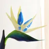 Fiori decorativi 1 pz Fiore artificiale di fascia alta Singolo ramo Uccello del paradiso Decorazione domestica Simulazione Piante finte Decor Matrimonio