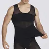 Hommes Body Shapers Hommes Compression Shaper Minceur Tondeuse Débardeurs Sans Manches Gilet Fitness Élastique Serré Maigre Tummy Sous-Vêtements Shapewear