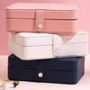 Jewelry Pouches Portable Box Organizer Capacity Necklace Earrings Rings Packaging Display Travel Case Casket 4.6