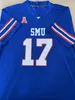 Ncaa College SMU Mustangs Camisa de futebol Preston Stone Jaylan Knighton Eric Dickerson Isaiah Nwokobia Alexander Kilgore Moochie Dixon LJ Johnson Jr Hudson Wilson