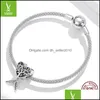 Charms Sier Tree Of Life Charm dla oryginalnej bransoletki Realu 925 Sterling Colorf CZ Biżuter