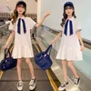 Girl Dresses Summer Dress For Girls Big Bow Party Est Kids Casual Style Clothes 6 8 10 12 14