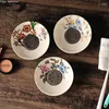 Soap Dishes European Style Flower Pattern Ceramic Dish Watch Storage Portable Home El Bathroom Toilet Decorations Accessories