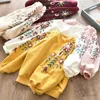 T-shirts Bluzy Spring Autumn Autumn Dzieci Bluzy Dzieciowe ubrania z długim rękawem dla dziewczynki sweter z kapturem