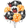 Halloween theme balloon set horror thriller party decoration pull flag birthday cake insert Christmas Valentine's Day and New Year gifts ZM924