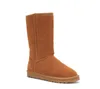 Australien Australian Classic Warm Boots Womens Mini Half Snow Boot USA GS 585401 Vinter full päls fluffig päls satin ankel boots tossor tofflor säljer