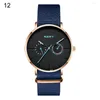 Wristwatches Nary Men Round Dial alloy Steel Mesh Band Date Life Life Pisperty Minusty Quartz Watch Watchwatch Reloj