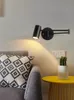 Modern inomhus vägglampa justerbar sväng lång arm led vägglampor sängljusdekor sconce ljus