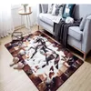 Tapetes de alta qualidade American Carpet Faux Gado anti-esquioso para a sala de estar/jantar Tapete de chão de chá do quarto