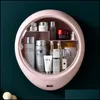 Bathroom Storage Organization Wall-Mounted Makeup Box Without Punching Skin Care Products Dustproof And Waterproof Large Capacity Dr Dhcb8