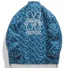 Giacche soffici fuzzy inverno Parkas streetwear hip hop leopard stampato addensato agnelli caldi harajuku outwear casual