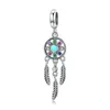 925 Silver Fit Charm 925 Bracelet New blue green dreamcatcher owl starfish diy charms set Pendant DIY Fine Beads Jewelry7952056