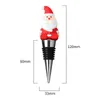 Cartoon Santa Wine Stoppers Bar Tools Decorazioni per feste di Natale Tappi per vino in metallo Champagne Apribottiglie