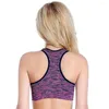 Tenue de yoga Soutien-gorge de sport Femmes Push Up Bretelles croisées Rembourré Gym Fitness Running Sous-vêtements en nylon Active Wear Workout Crop Tops confortables