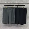 2022 Moda TB Thom Brand Casual Shorts Men Summer Bawełna Solidna formalna długość kolan prosta Spodnie Suit