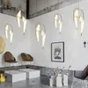 Hängslampor moderna fåglar lamplampor ljuskrona belysning led hanglamp loft dekor ljusarmaturer vardagsrum