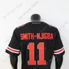 Ohio Football Jerseys 2022 State New NCAA College Buckeyes Football Jersey 11 Jaxon Smith-Njigba Noir Taille S-3XL Tout Cousu Jeune Adulte